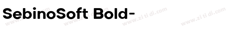 SebinoSoft Bold字体转换
